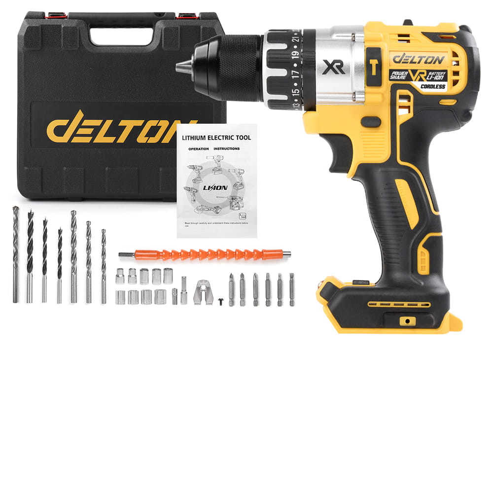 สว่านไร้สาย (เฉพาะเครื่องเปล่า) DELTON รุ่น DXR-99P VR-SERIES 20V